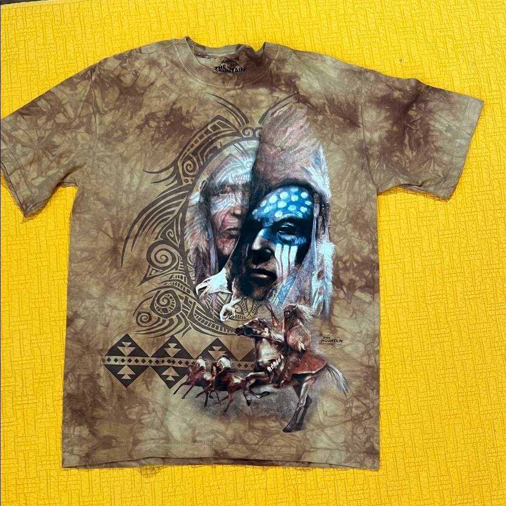 The Mountain Brown Native Design Tee
